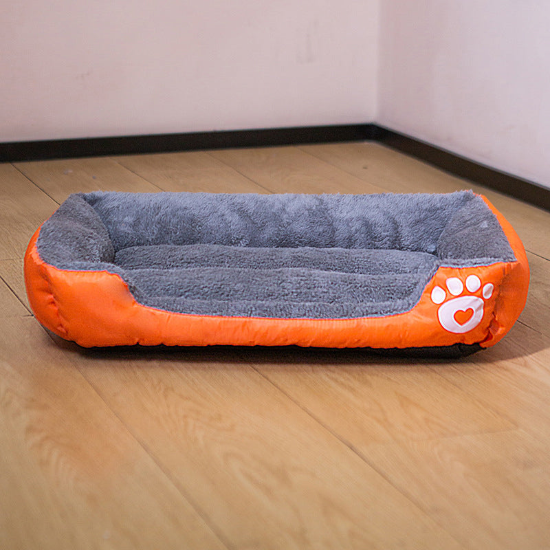 Cushion Dog Bed in Orange