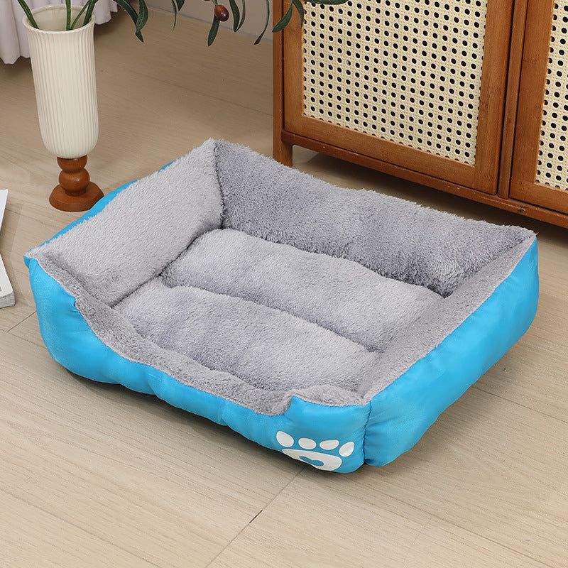 Cushion Dog Bed in Blue