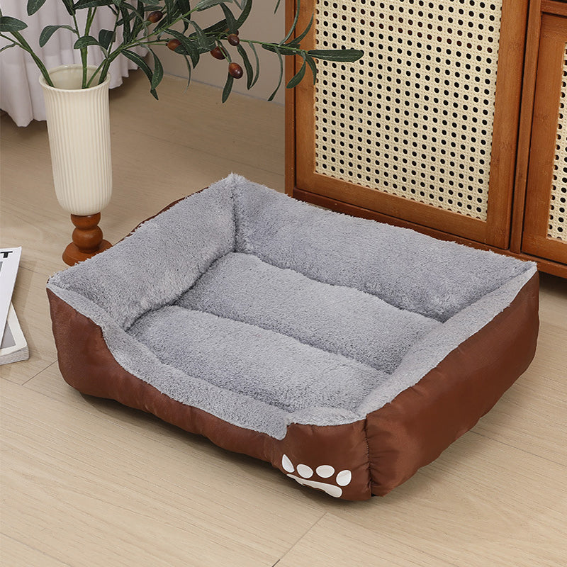 Cushion Dog Bed in Brown