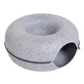 Felt Cat Cave in Light Grey