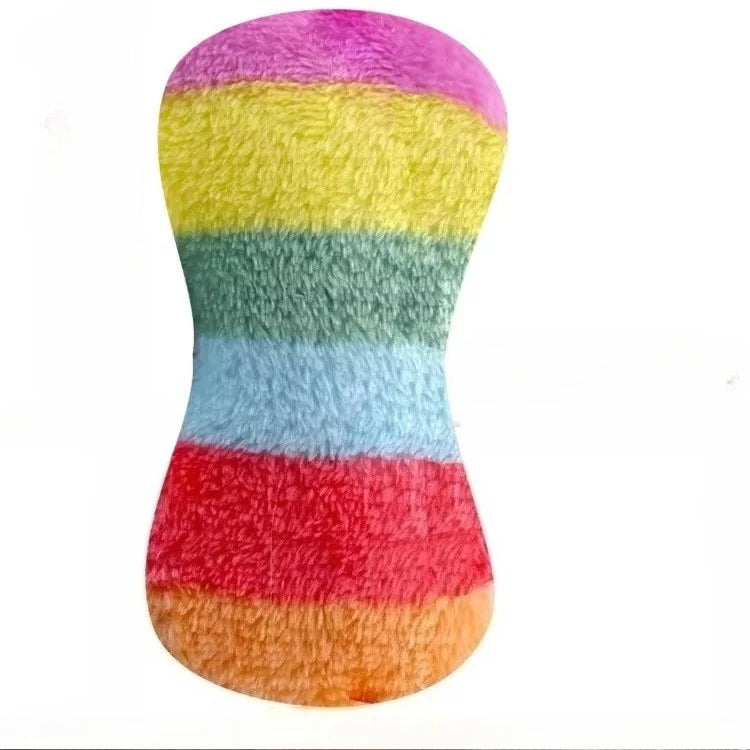 Corduroy squeaky animal dog toy