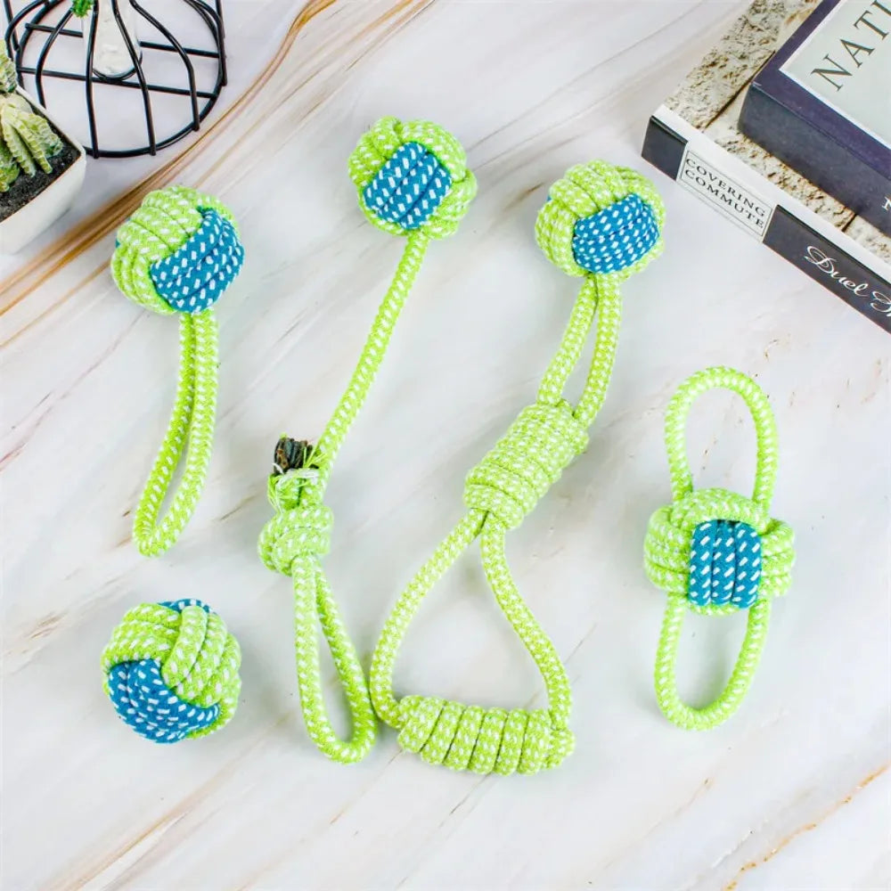 Assorted cotton rope toys