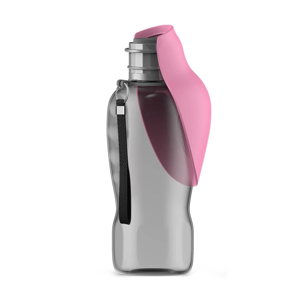 800 ml Dog Water Bottle in Pink