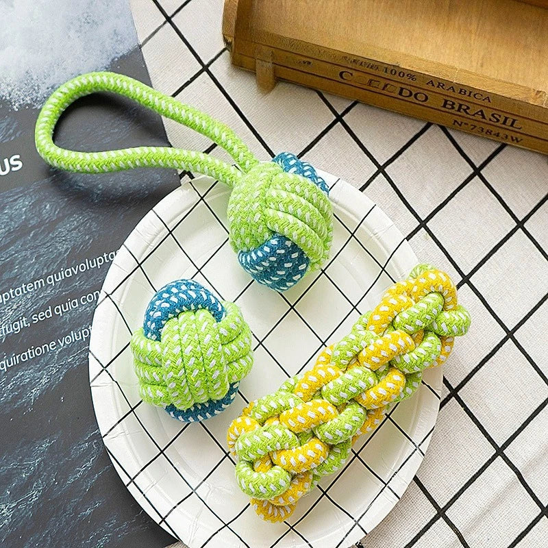 2-piece set: ball tug and chew stick