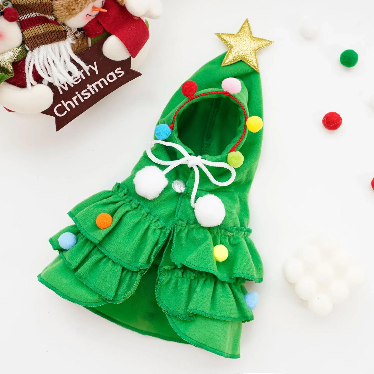 Christmas Tree Pet Costume in Green