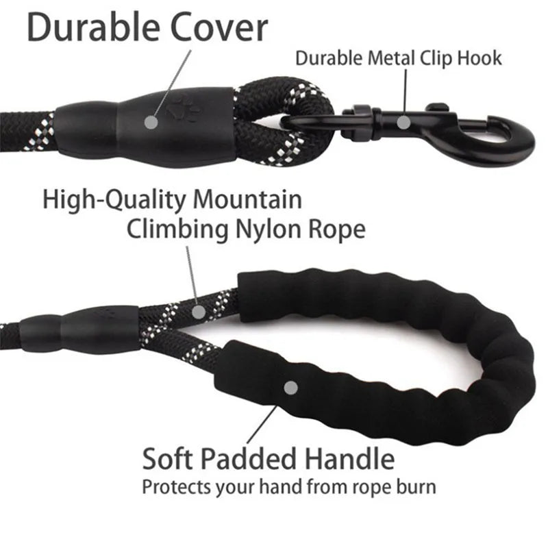 Durable rope and soft padded handle
