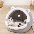 Self-Warming Cat Cave in Grey & White