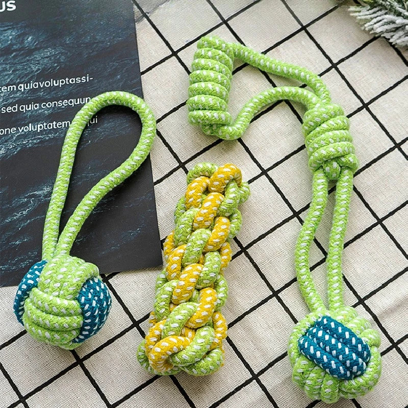 3-piece set: tug, chew stick and ball