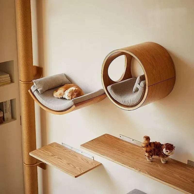 Wall-Mounted Cat Climbing Shelves