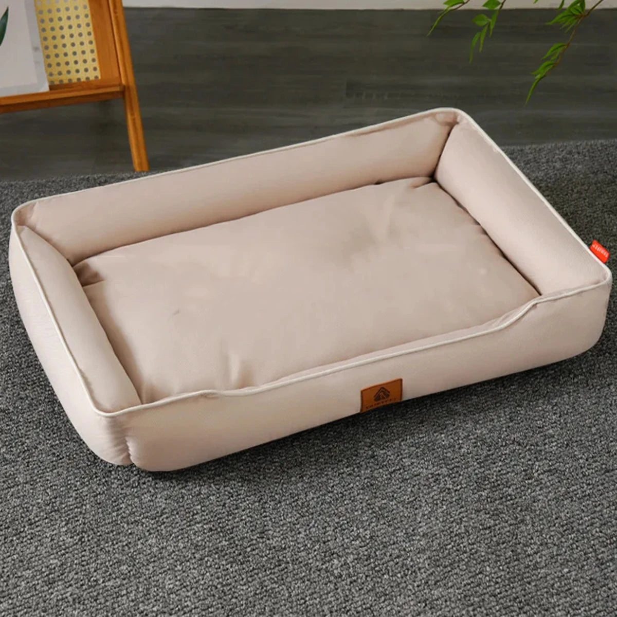 Four-Season Sofa Dog Bed in Light Grey