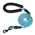 Reflective Rope Dog Lead in Blue