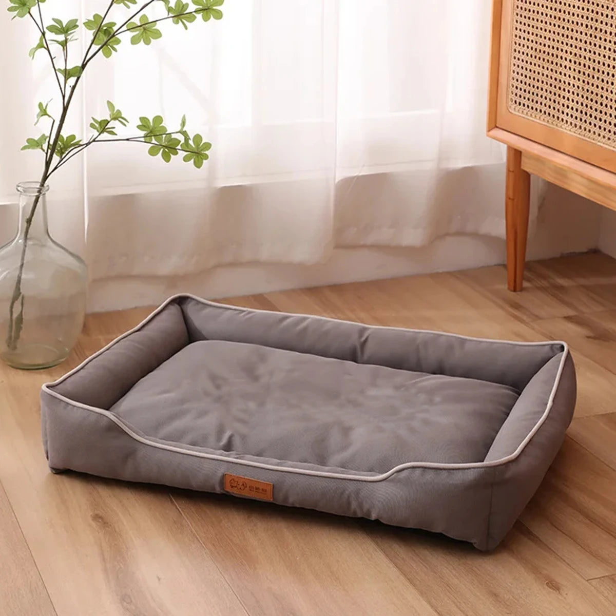 Four-Season Sofa Dog Bed in Grey