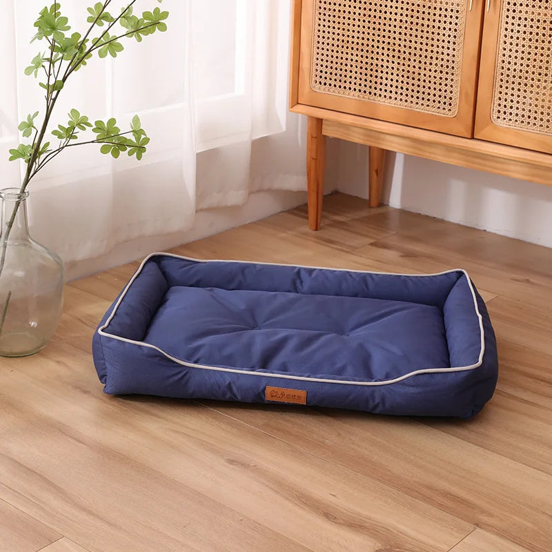 Four-Season Sofa Dog Bed in Blue