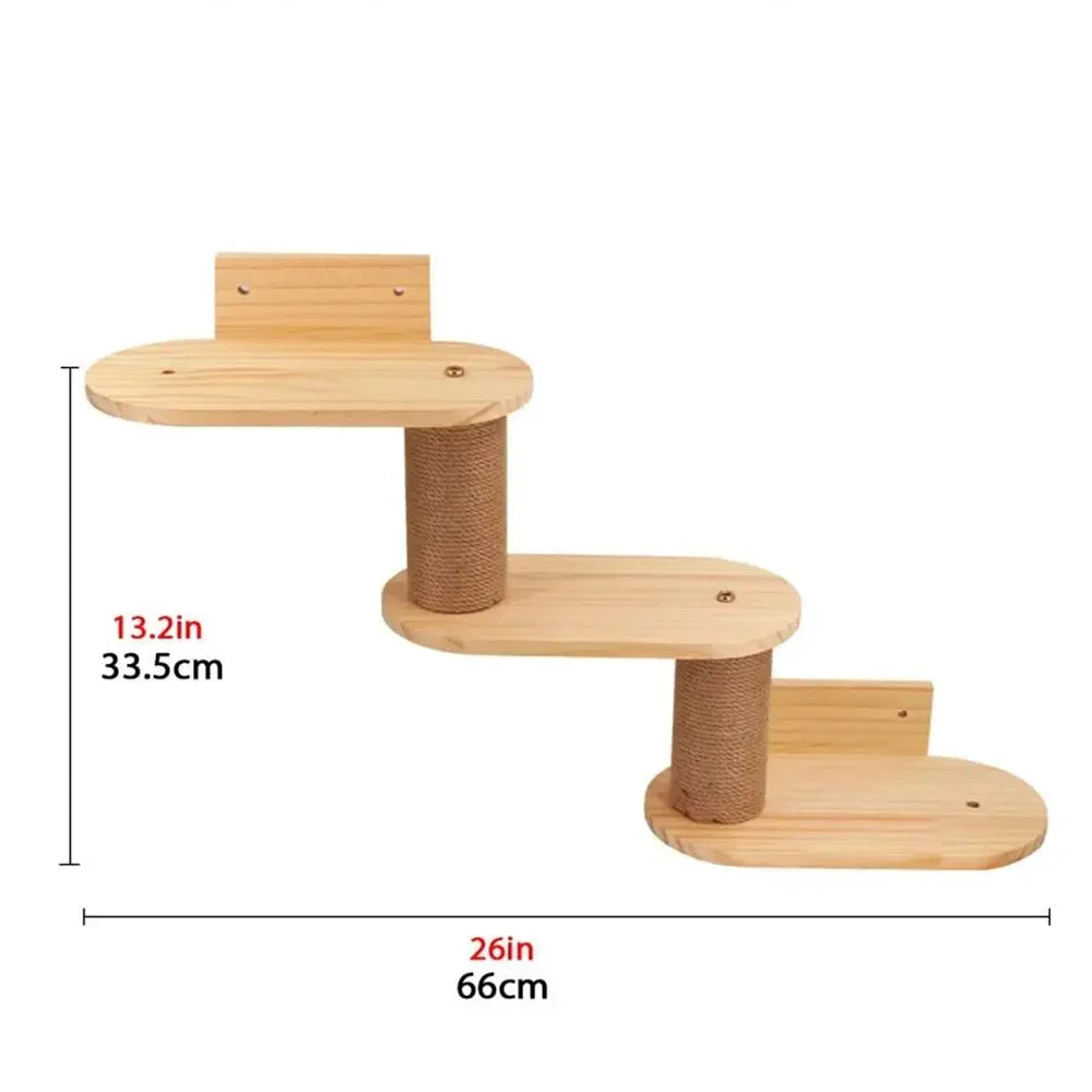 Wall-Mounted Cat Climbing Shelves