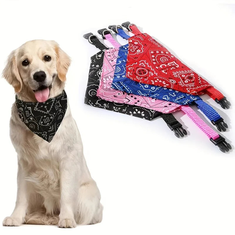Golden retriever wearing the Bandana Dog Collar