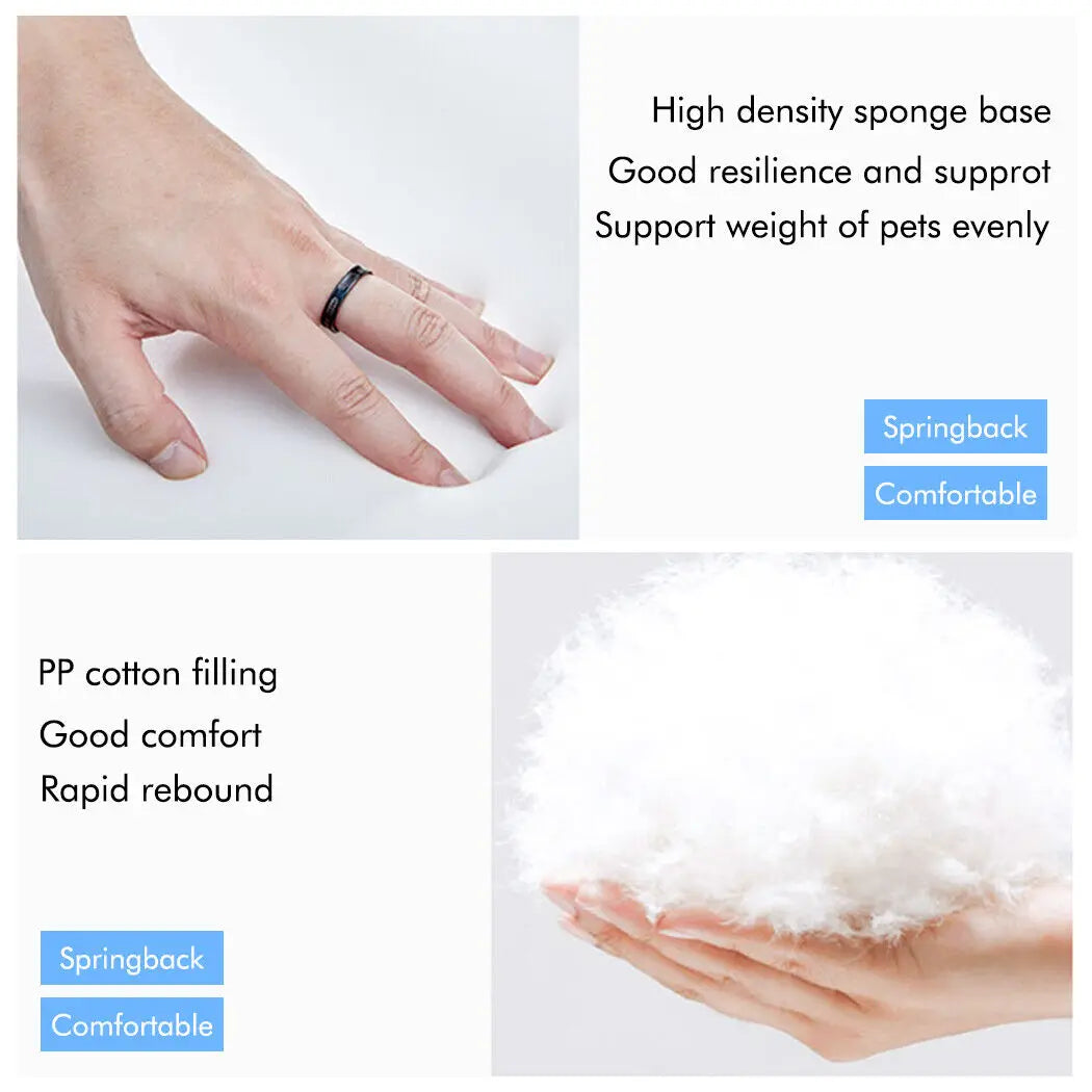 High-density foam and soft filling close-up