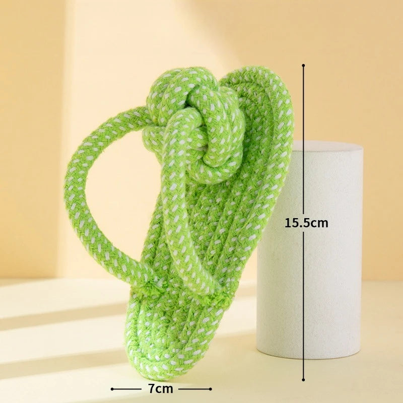 Single ring rope tug toy