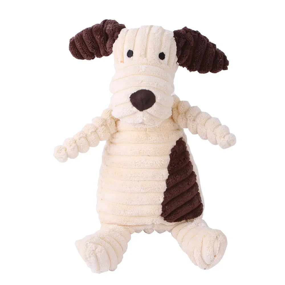 Corduroy puppy squeaky toy