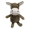 Corduroy squeaky animal dog toy