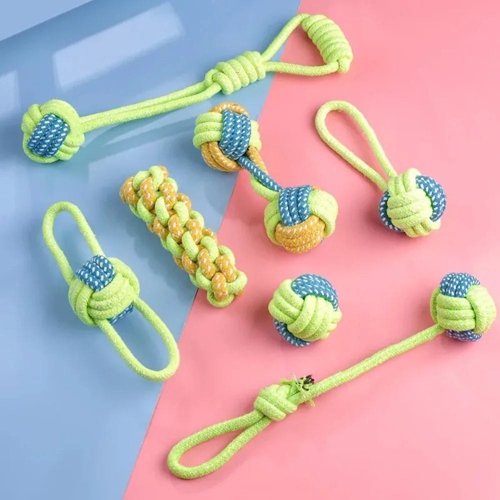 Cotton Rope Tug Toys set