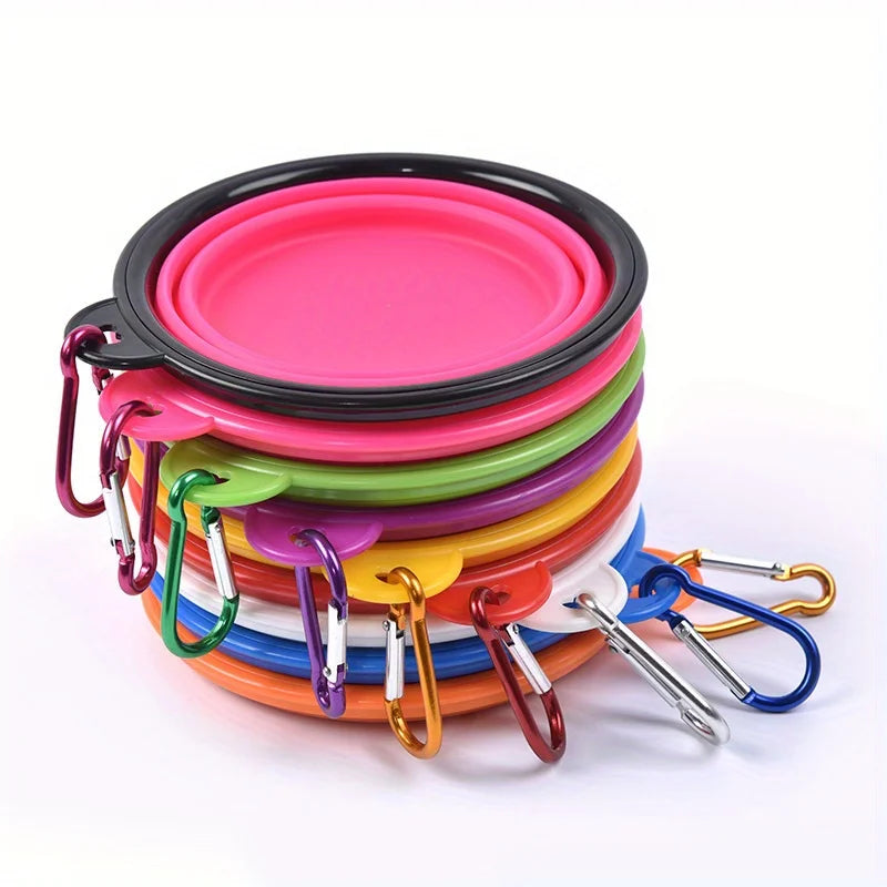 Collapsible Travel Bowls in assorted colours