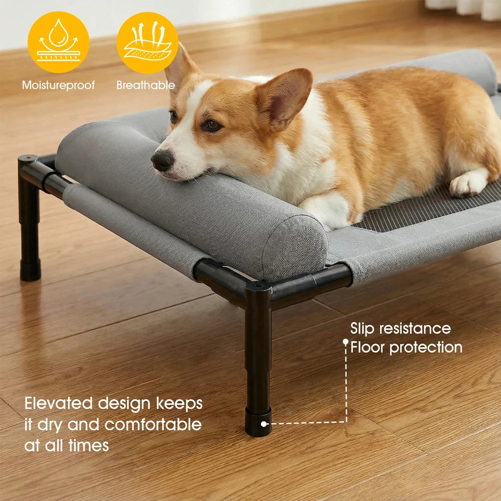 Raised frame keeps your pet off the floor