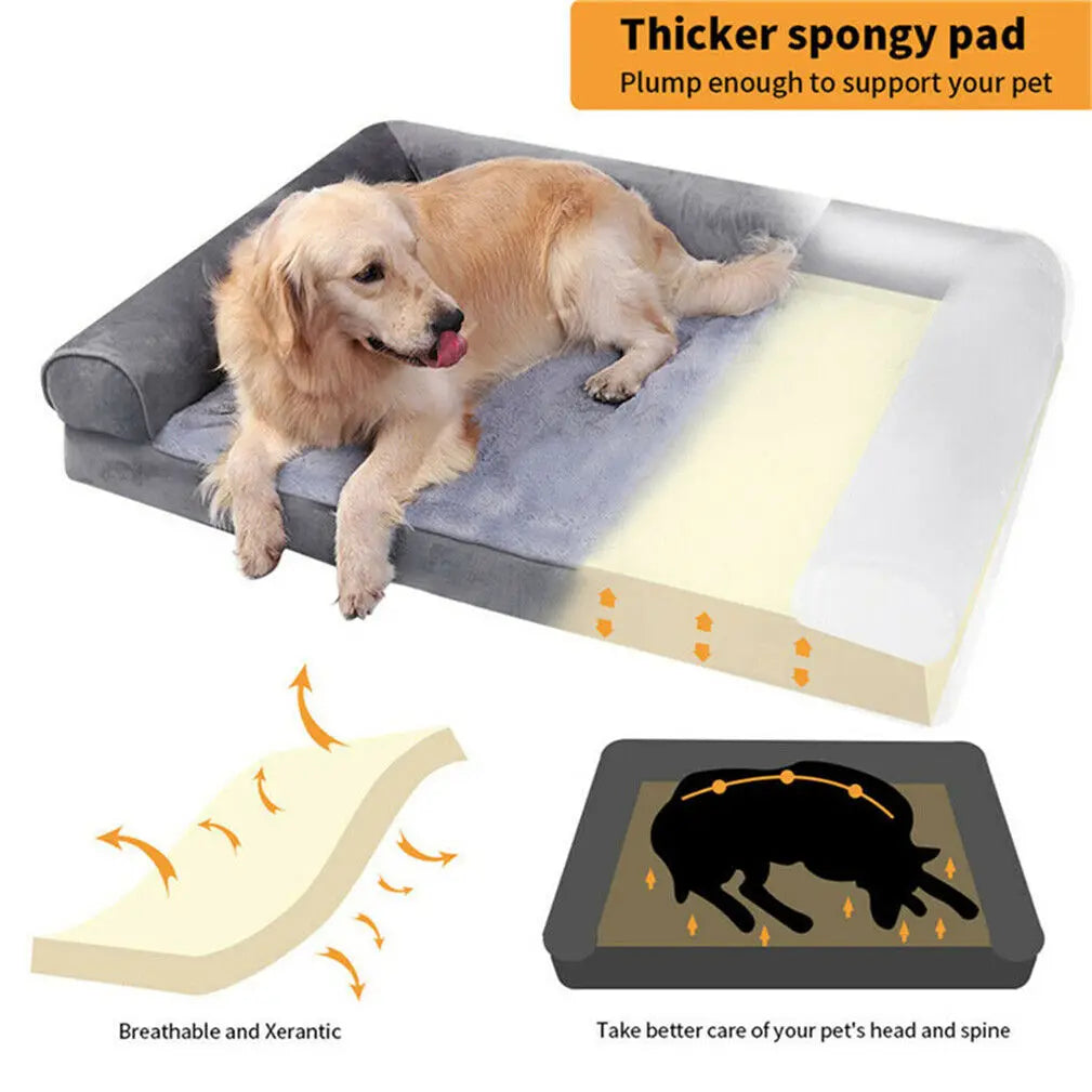 Thick foam base inside the Orthopaedic Sofa Dog Bed